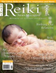 Reiki Magazine Spring 2014 cover featuring a sleeping baby.