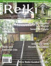 Reiki News Magazine Spring 2017 cover featuring a Japanese stone staircase leading to a wooden gate.