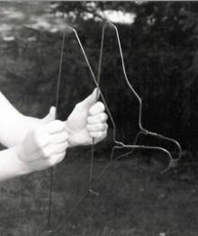 Regular coat hangers can be used as dowsing rods. Dowsing Aura