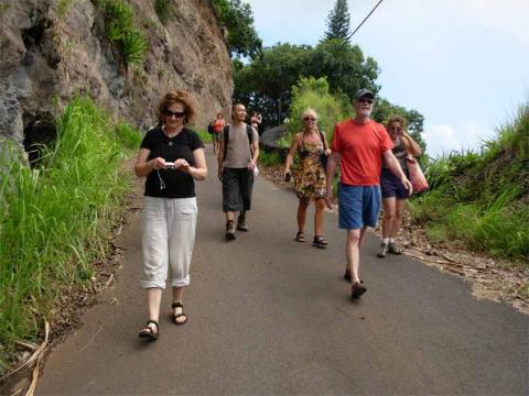 Walking to the Waterfall